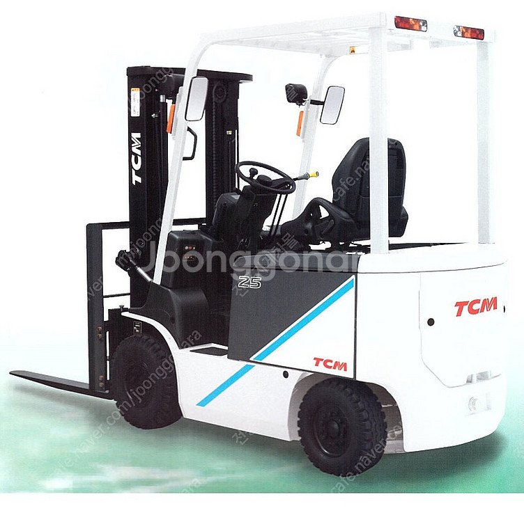 TCM 전동지게차 2.0톤 싸이드쉬프트 장착 신품타이어장착 전기식물류장비--5